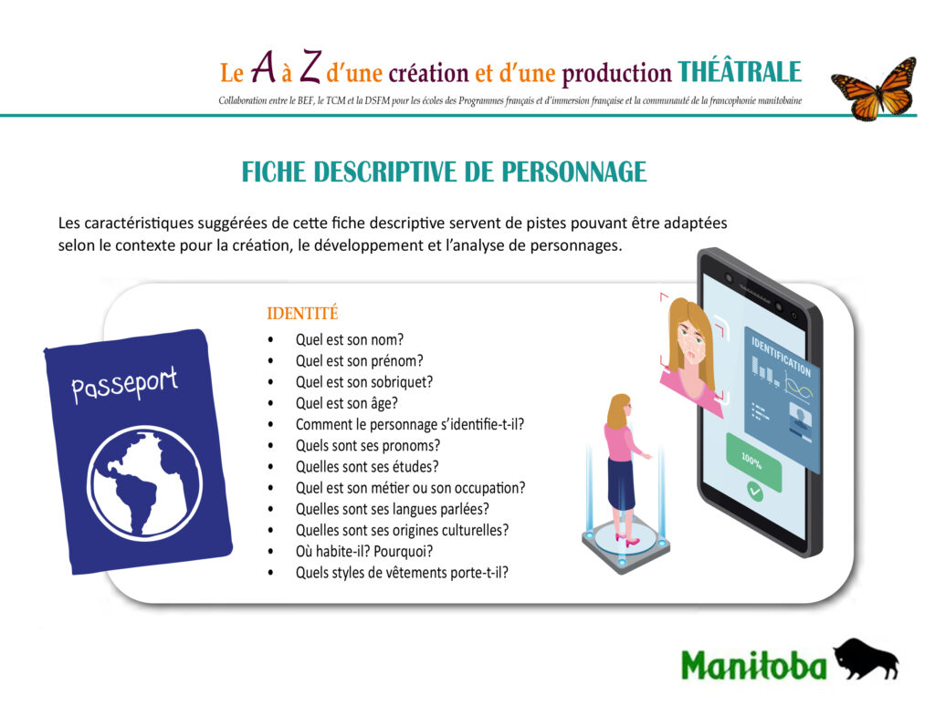 Fiche descriptive de personnage