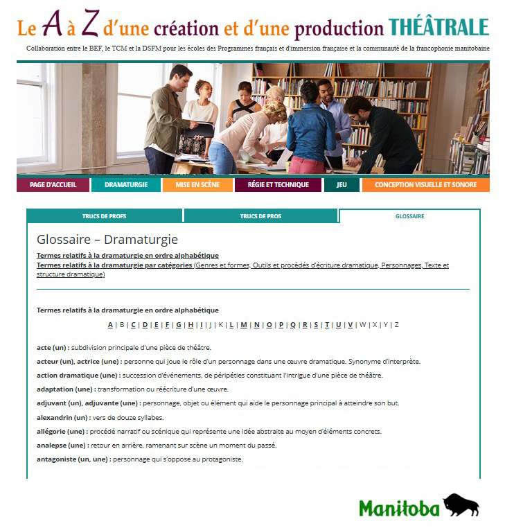 Glossaire dramaturgie