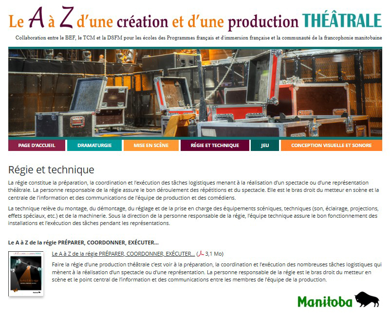 Régie et technique