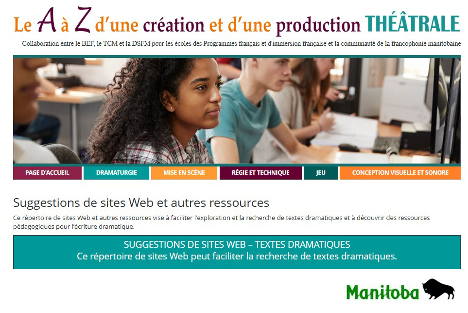Suggestions de sites Web et autres ressources